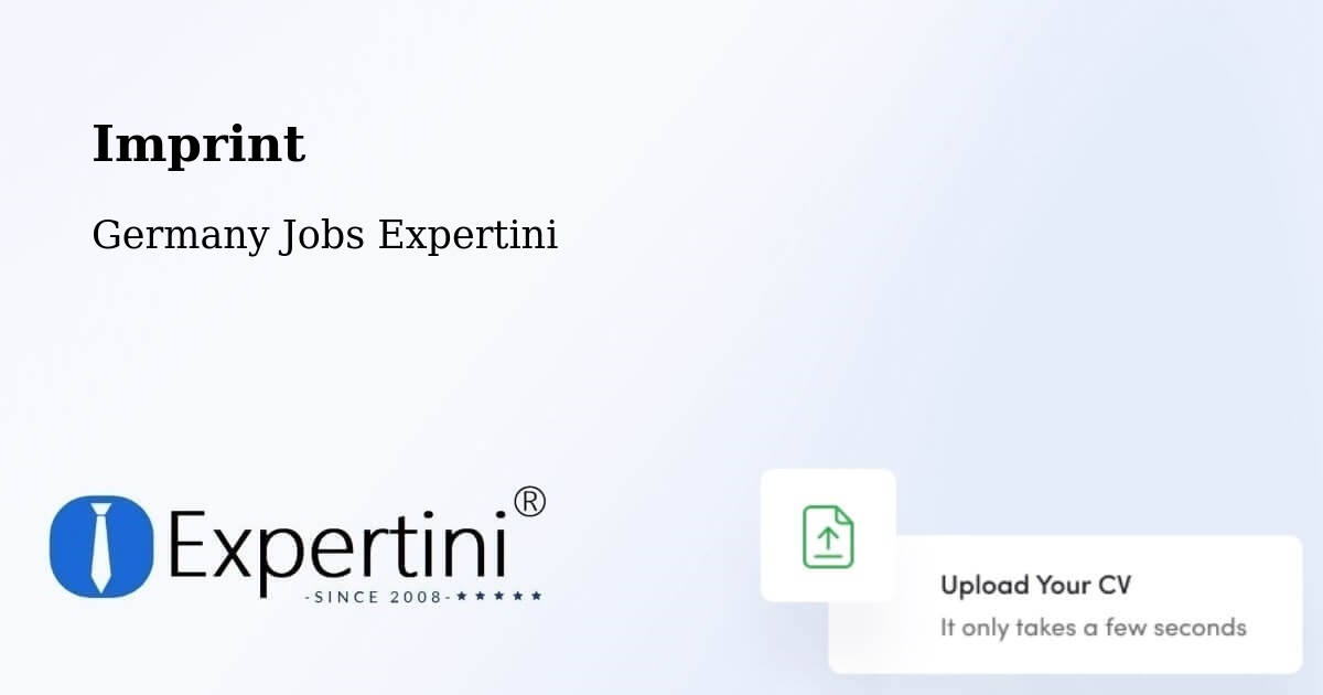Imprint – Aldingen - Germany Jobs Expertini
