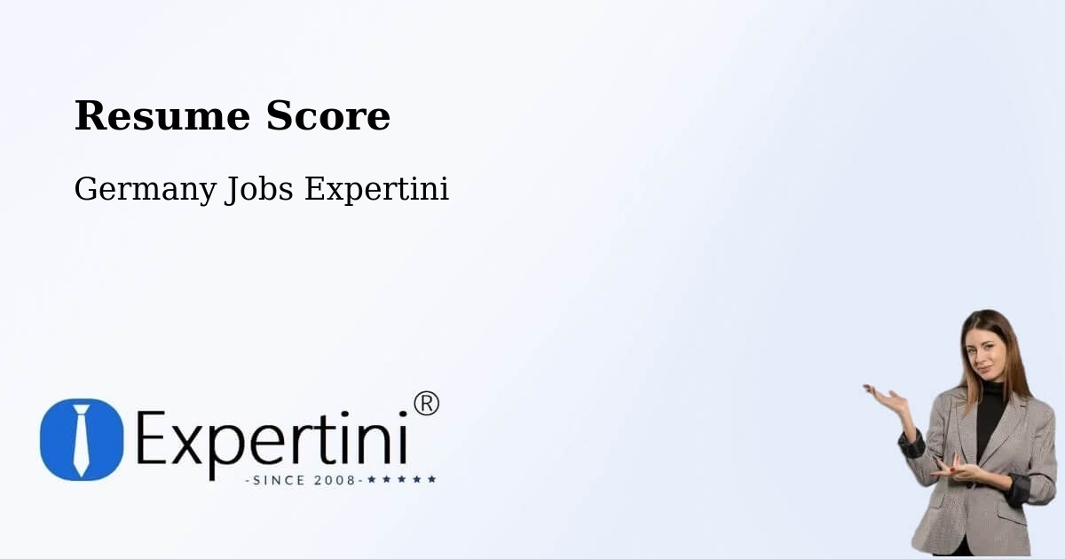 Resume Score & Job Description Match Tool – Aldingen - Germany Jobs Expertini